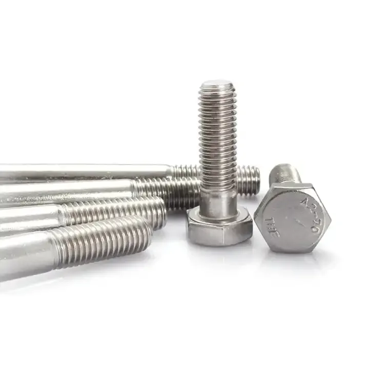 Factory Stock Custom M3 M5 M6 M8 M10 M12 M16 Stainless steel A2 A4 DIN931 Hex Nut And Bolt Manufacturers With Washer