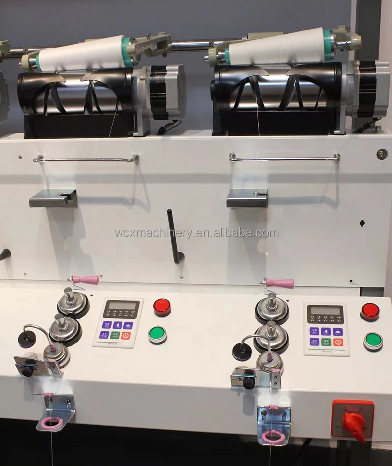 6 heads cone to cone yarn winding machine textile machinery for nylon polyester dty poy yarn rewinding machine