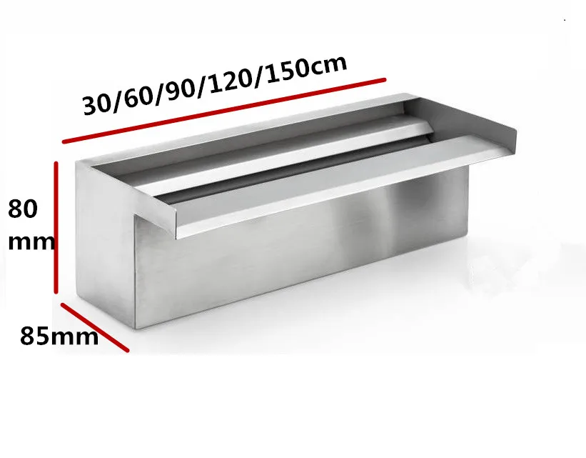 Светодиодная Водонепроницаемая настенная занавеска водопад из нержавеющей стали для украшения улицы