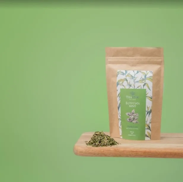 Award Winning Refreshing Strong Caffeine Free Egyptian Mint Loose Tea with no Bitter Aftertaste For Wholesale