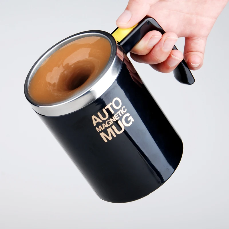 Wholesale Stainless Steel Electric Coffee Mixer Lazy Auto Magnet Self-Stirring Mug Smart Office Use Drinkware