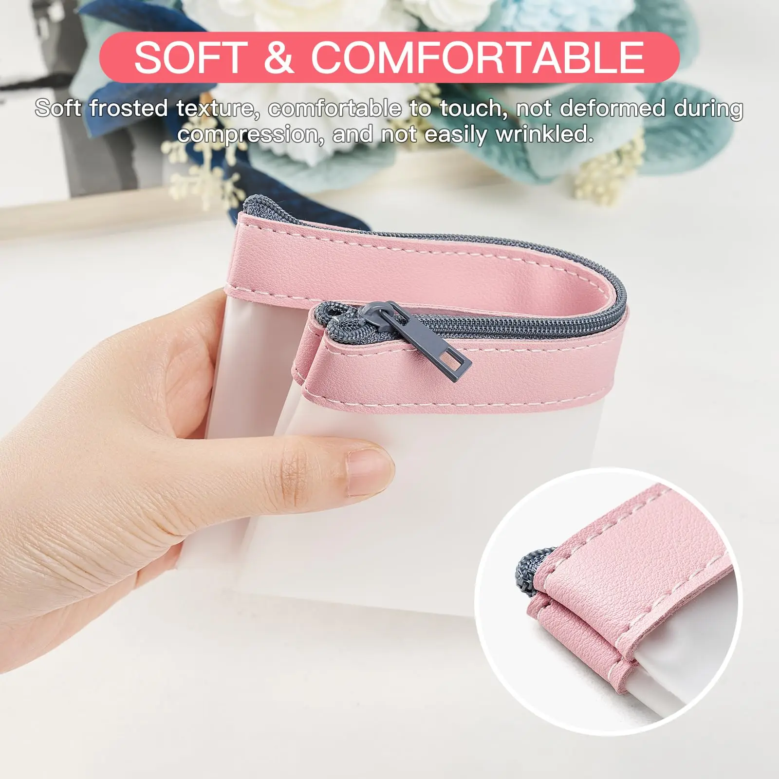 Best Seller QQgift Wholesale OEM Custom 3 Pack Clear Pencil Case Stationary Bags With Zipper Multi-function For Office School