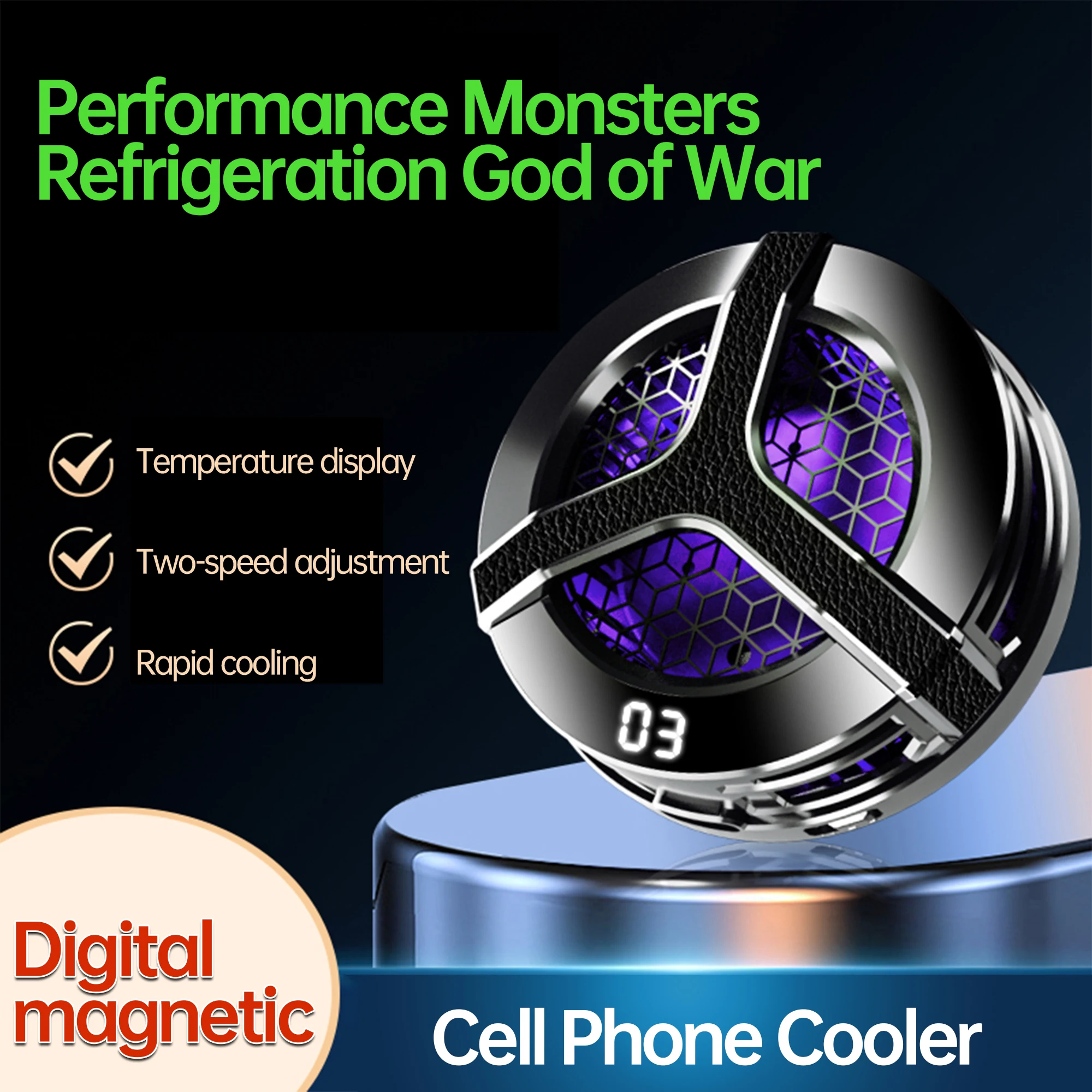 For iPhone Android phone Explosive New Products High-power chip Mobile Phone Cooler Cooling Fan Cell Phone