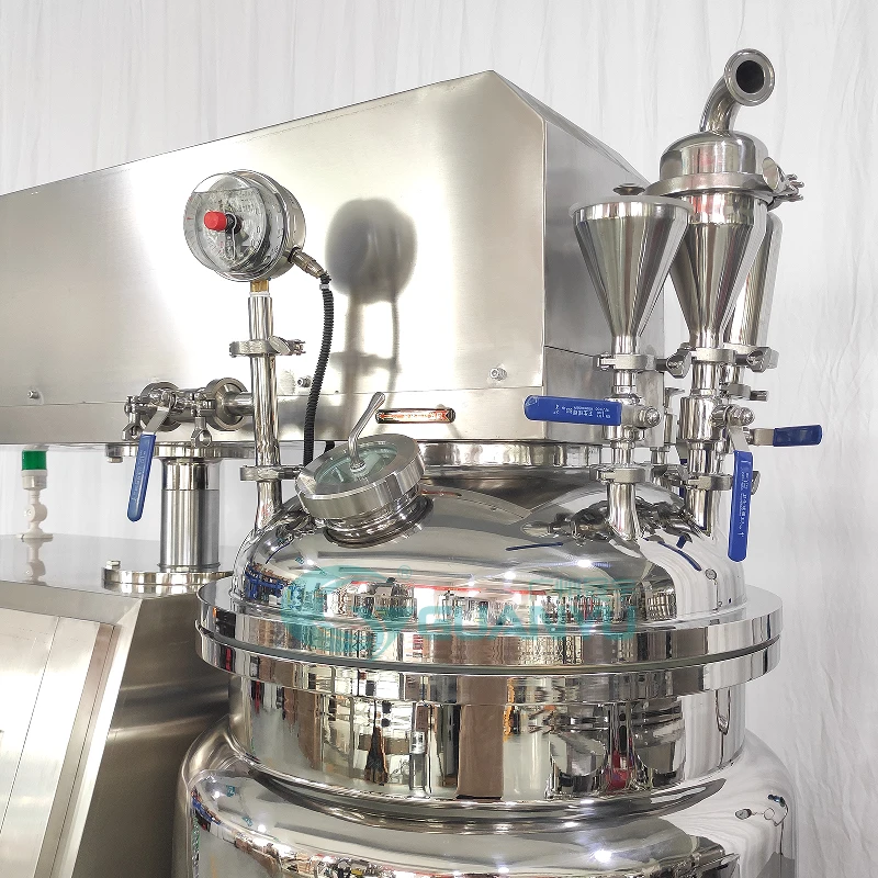 Soft Paraffin Mineral Jelly White Petrolatum making machine vacuum homogenizer reactor Petroleum Jelly emulsifying mixing tank