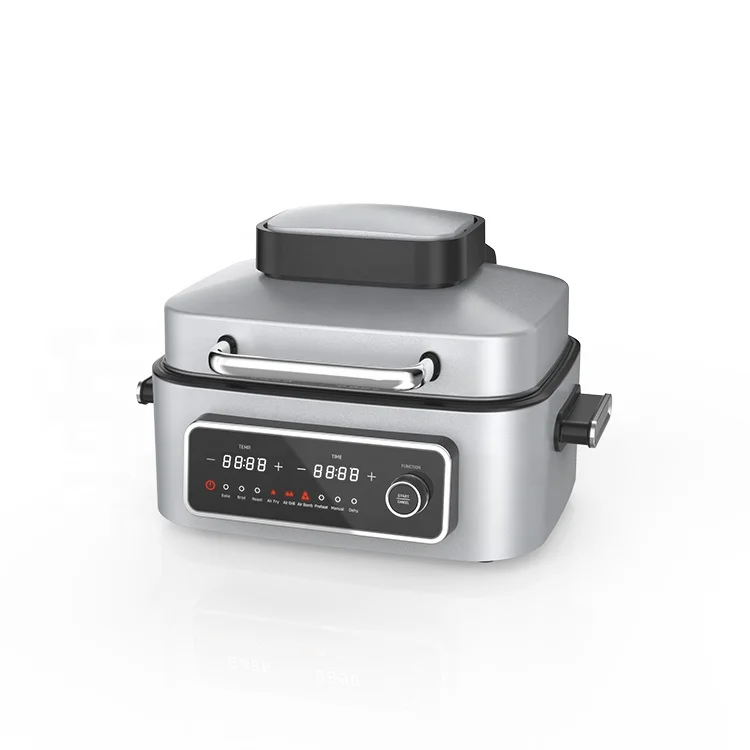 2022 new design air frier 7 Liter steamer air fryer grill with steam function digital no oil deep air fryer & grill
