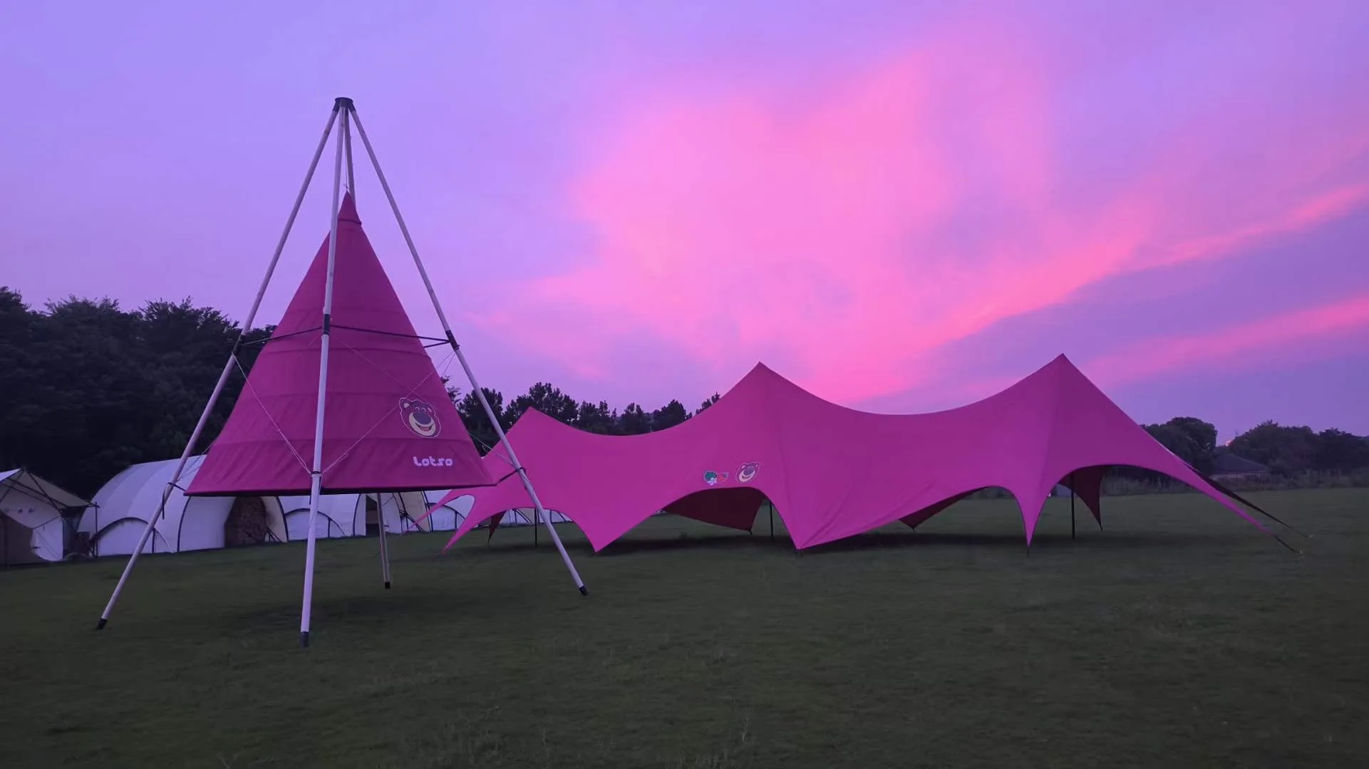 portable outdoor 4m camp canopy tent tienda resort cotton canvas yurt zelt luxury glamping tente de camping