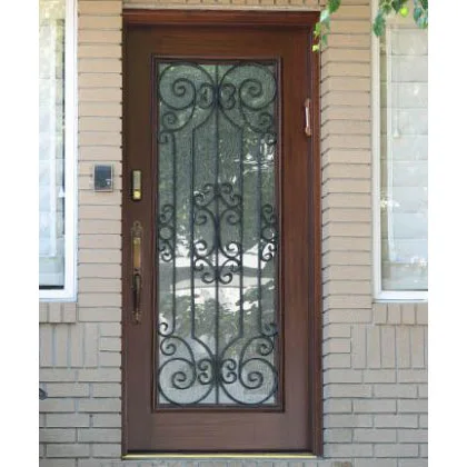 Двойная дверь из тикового дерева хорошего качества/дизайн деревянной стеклянной