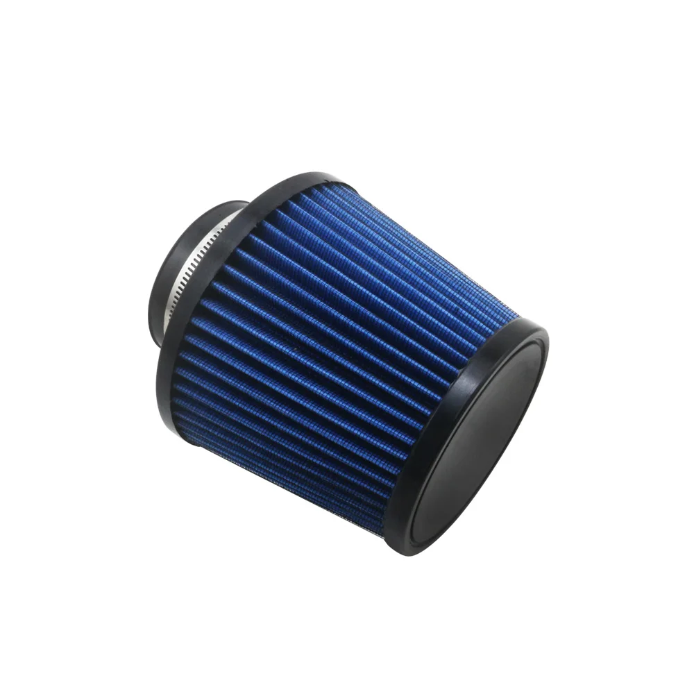 AUSO Universal Auto Parts High Flow 76MM/100MM Modification Inlet Air Filter For Universal Car