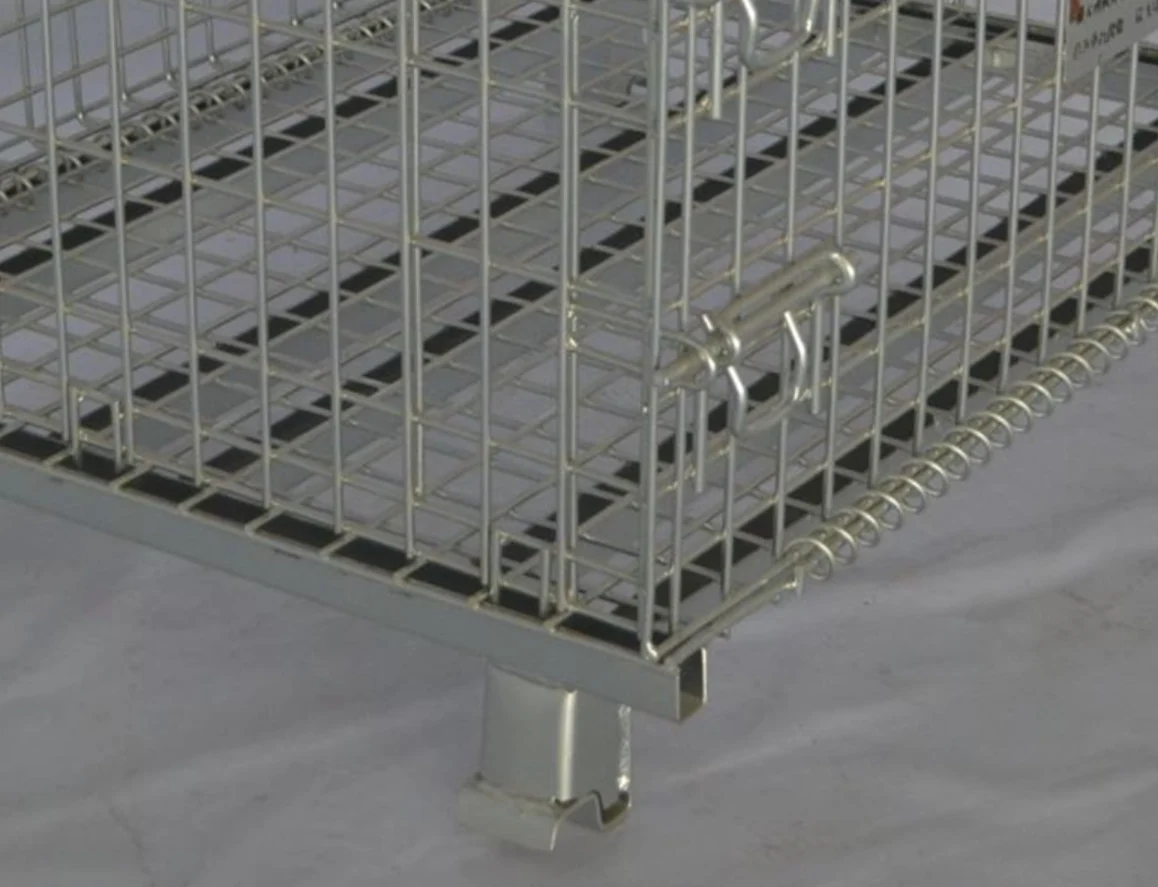 BHK44  Estackable Industrial Goods Logistic Wire Mesh Roll Cage Trolley Cart with low price