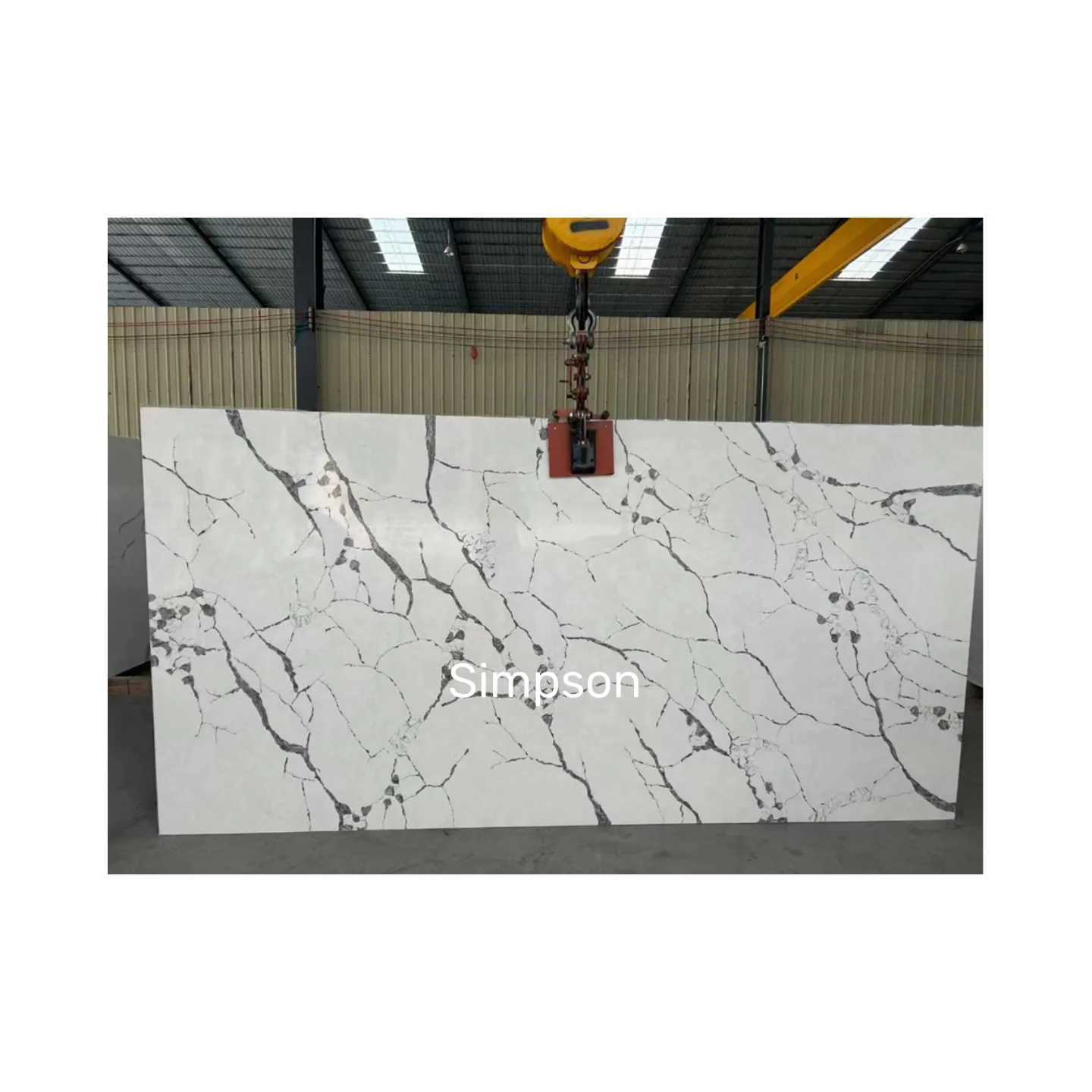 Artifical Stone Agglomerated White Color Quartz Slabs for Indoor Decoration