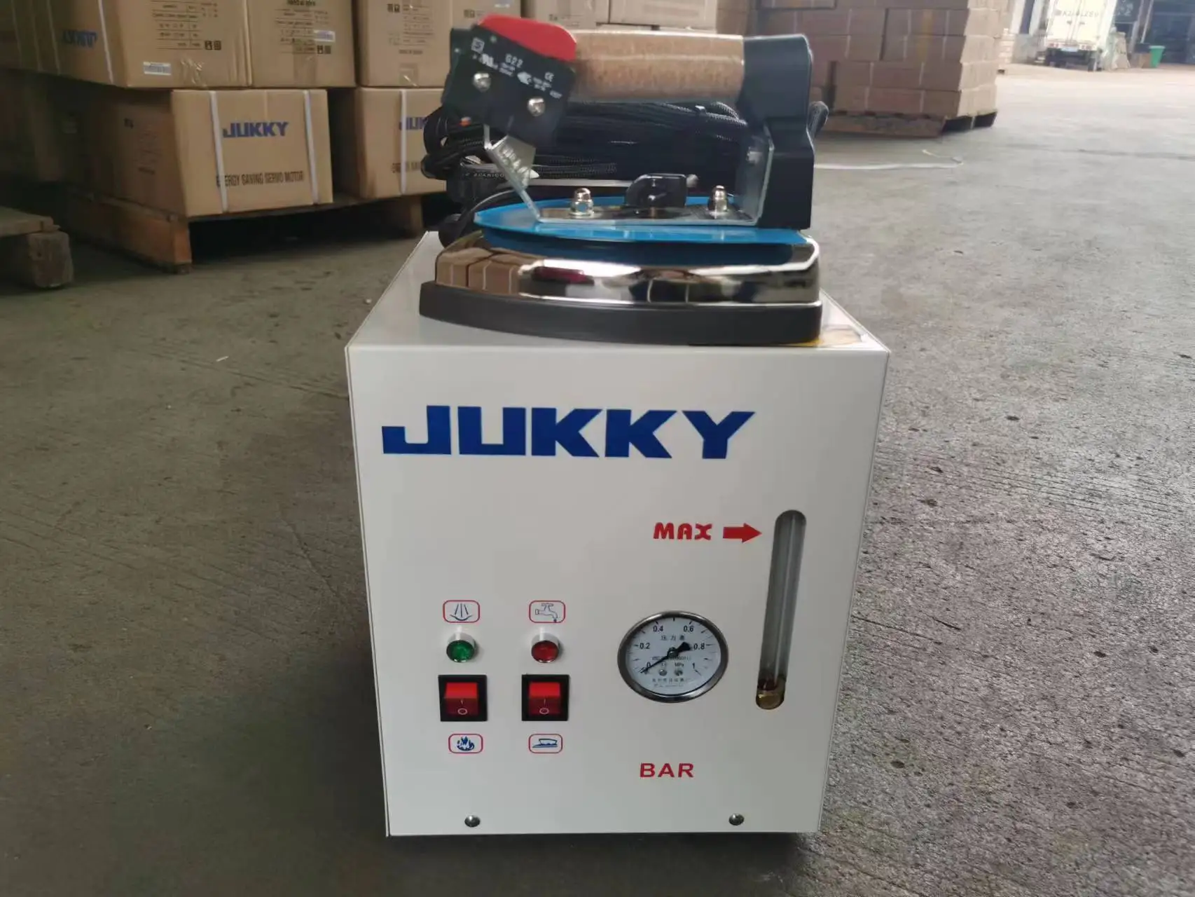 JK-6 steam boiler with pressure gauge steam iron big volume with liquid 4L water capacity 1600W power