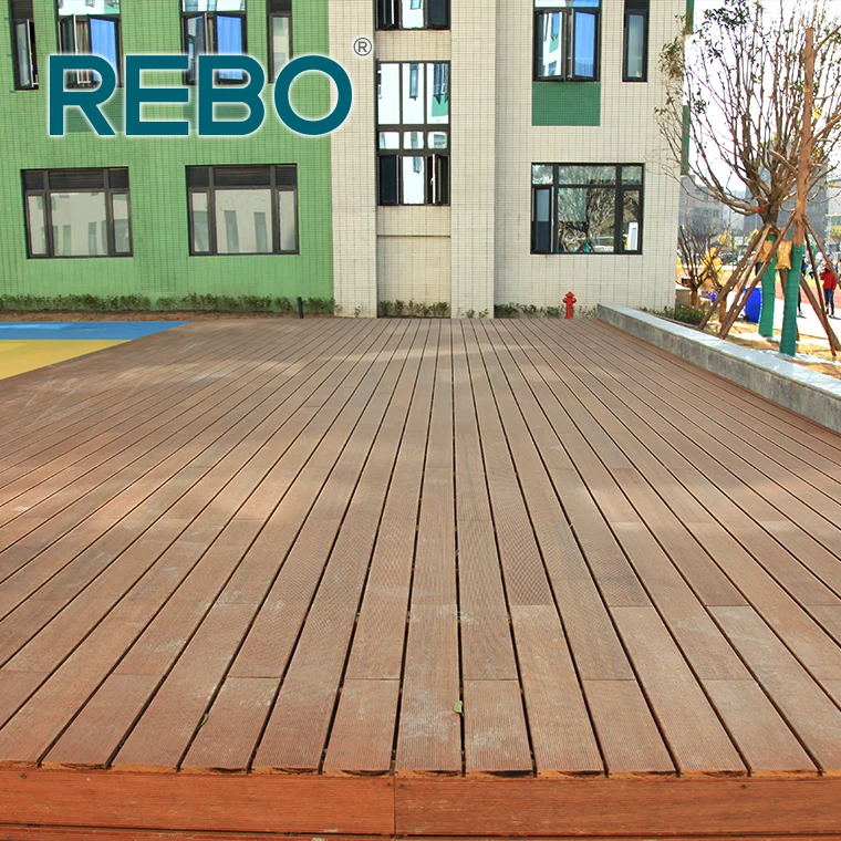 Cheap balcony waterproof outdoor bamboo floor covering