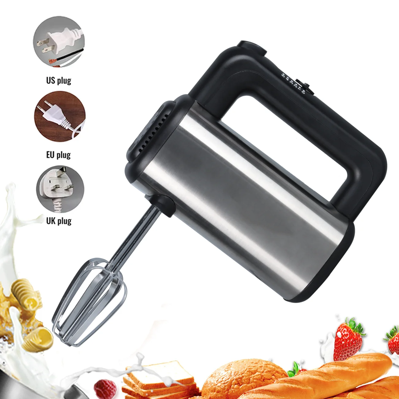 Mini Home Appliance Household Better Electric cake mixer Stainless Steel Egg Beater machine handheld mixer