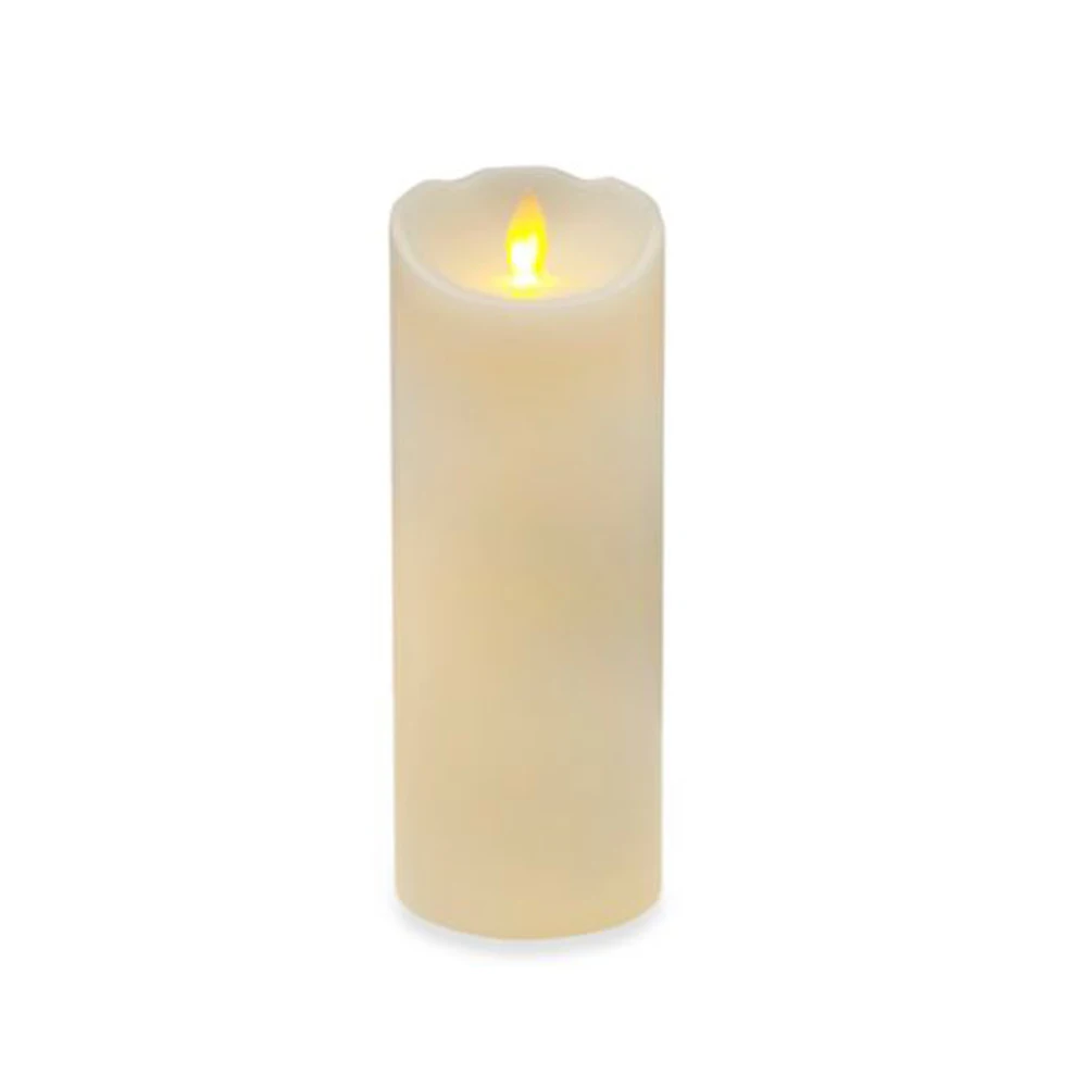 Battery Operated wax LED Pillar Candles For Wedding Bar Decor