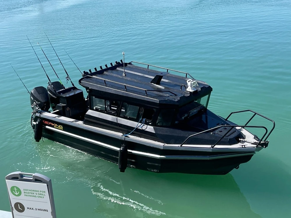 Allsealion 25ft 7.5m Luxury Welded Speed Aluminum Fishing Speed Boat