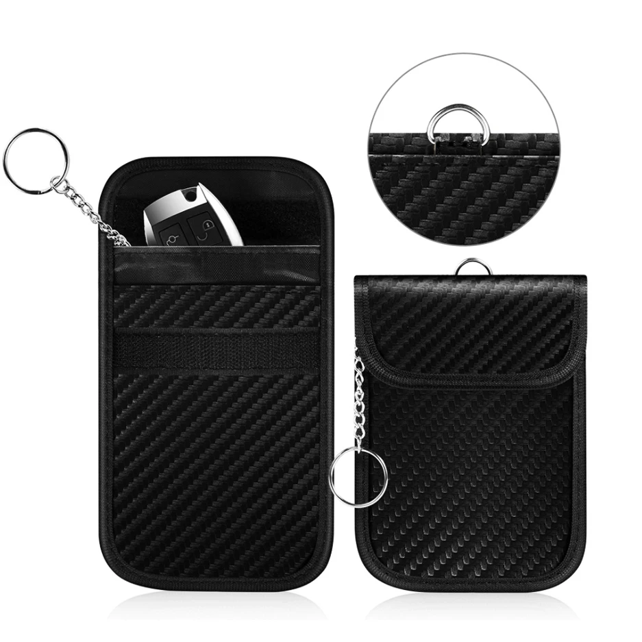 Faraday Pouch Key Fob Protector Anti-Theft RFID Protect Bag