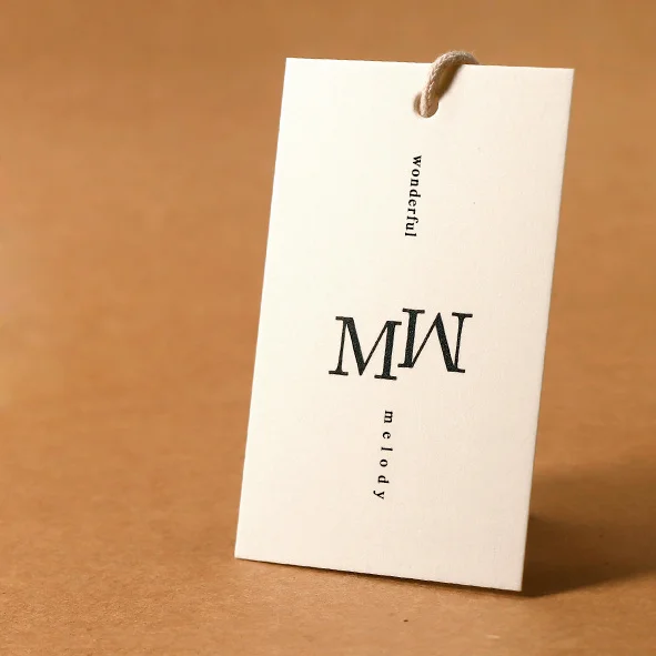 Custom Garment Swing Tag Plastic Cardboard Kraft Paper Uv Golden Printing Hang Tags For Clothing