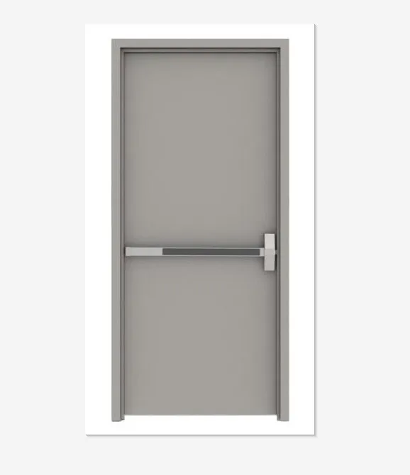 1000*2100mm 1/1.5/2 hour fire rated steel fire proof flush door with emergency exit painc bar