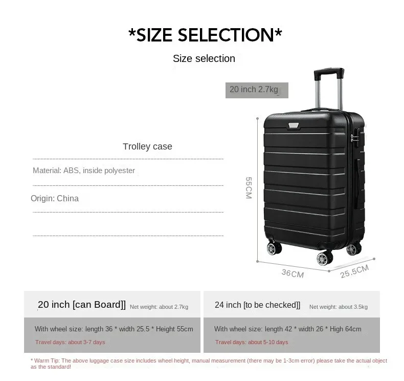 Wholesale Low Price Portable Carry on Suitcase Sets Large Capacity Luggage Travelling Set with Wheels