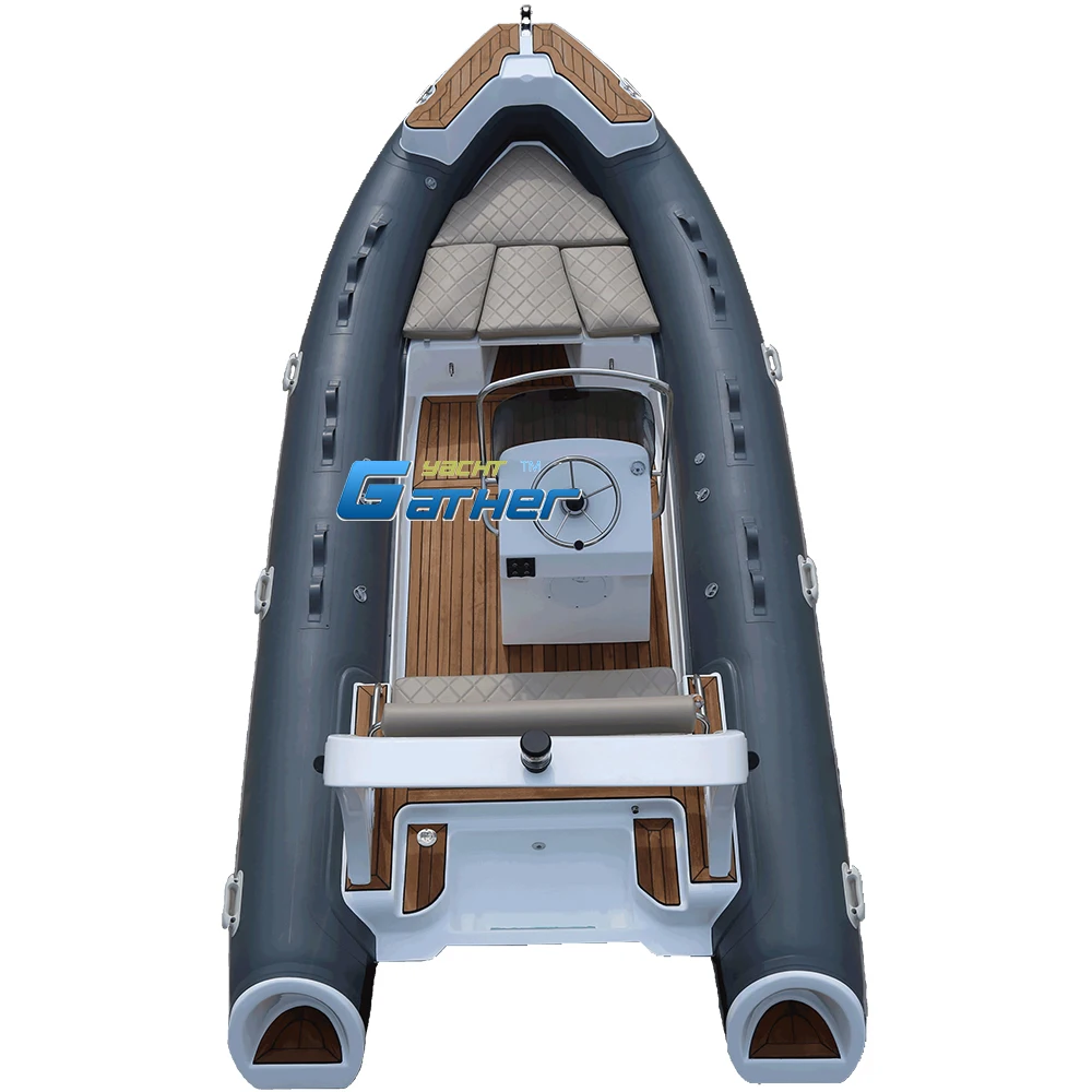 5.5m rib boat luxury rib boats for 7 people small yacht RIB-550 inflatable rib550B fishing