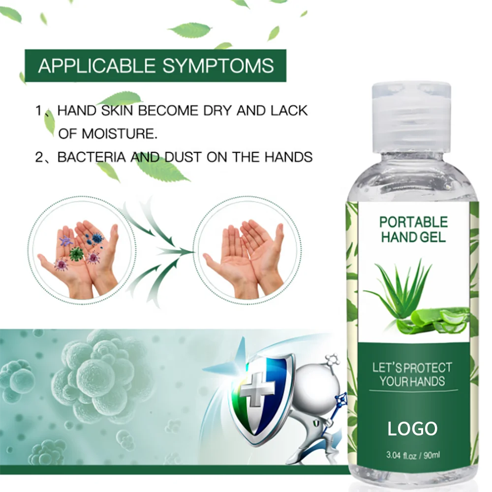 OEM/ODM Aloe Vera Hand Sanitizer GEL Disinfection Fast Dry Moisturizing hand soap