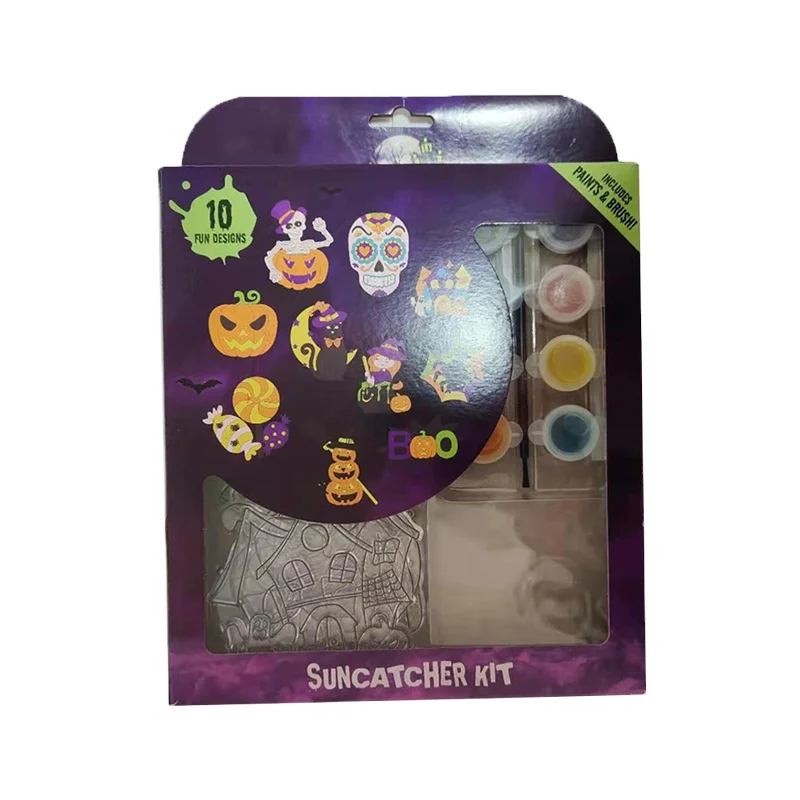 Factory Supply Halloween Pattern Acrylic Artistic Paint Diy Blank Acrylic Keychain Acrylic Paint Set
