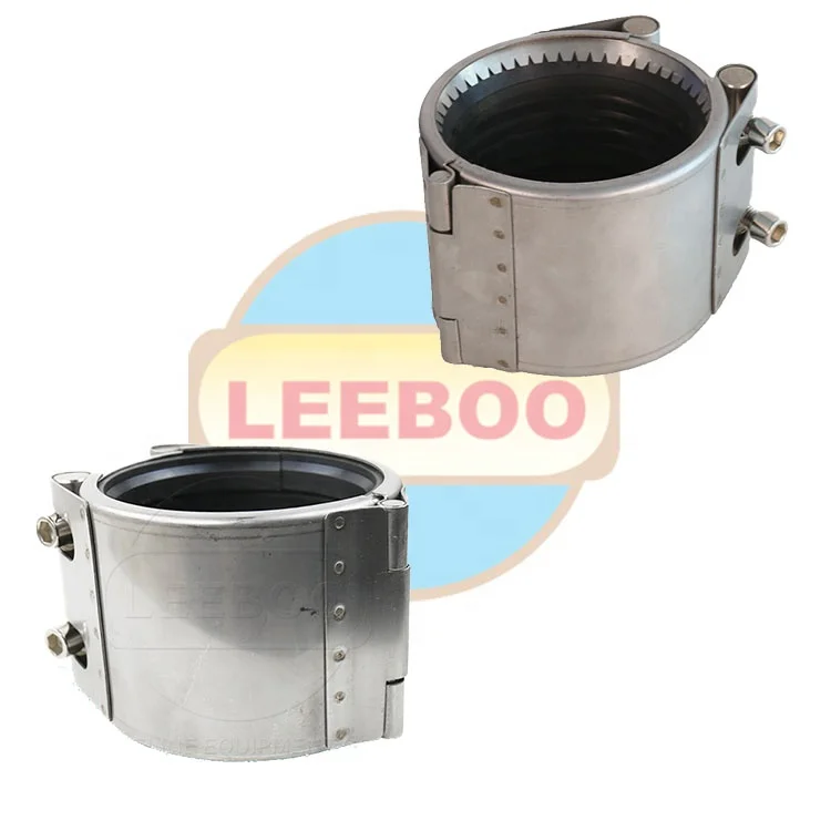 LEEBOO Open-flex Quick Connect Tube Water Leakage Sleeve Coupling Stainless Steel Multi-Fuction hdpe pe Pipe Leak Repair Clamps