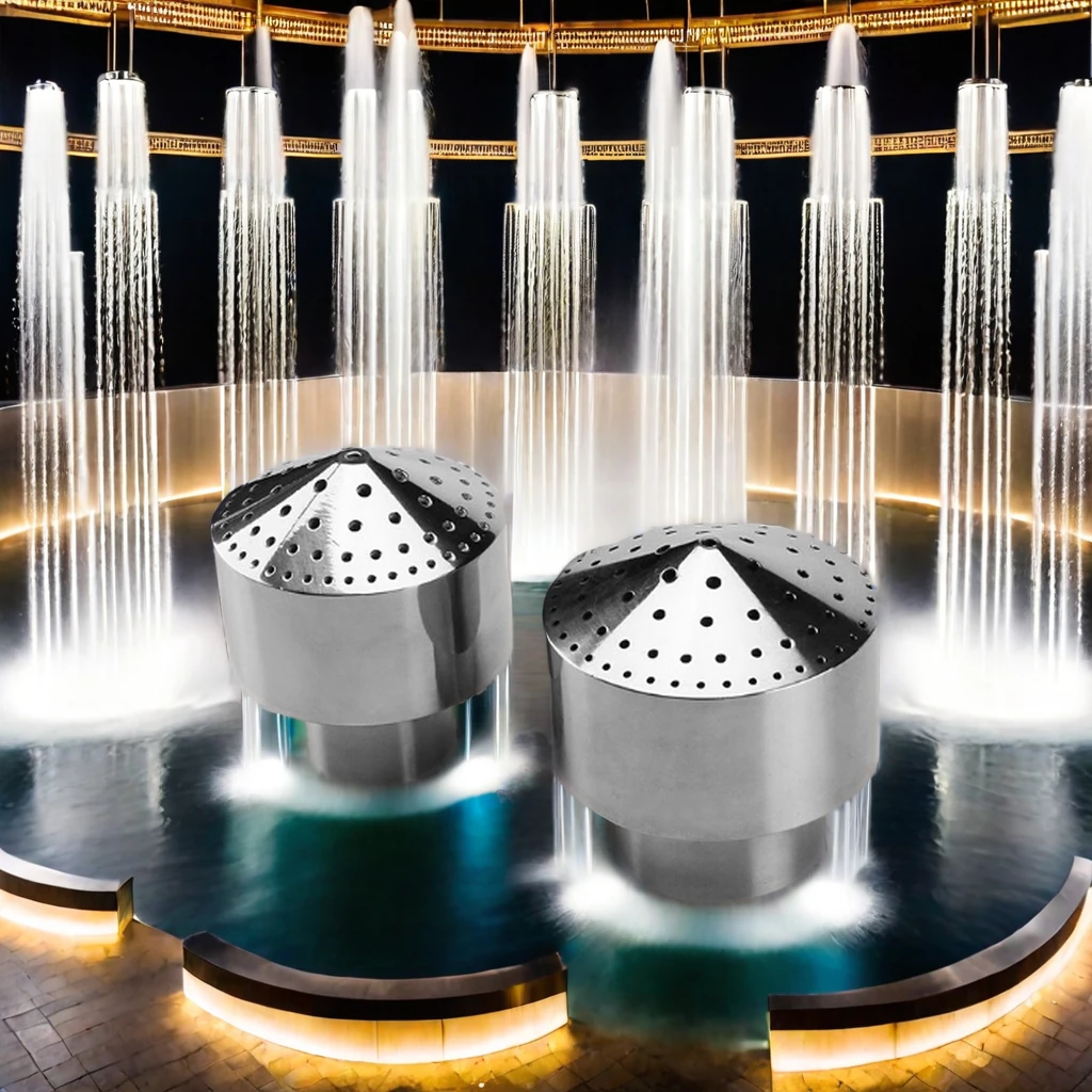 High Quality Metal Waterfall Nozzle for Pond Garden Firework Shower Fountain Wholesale from Manufacturers