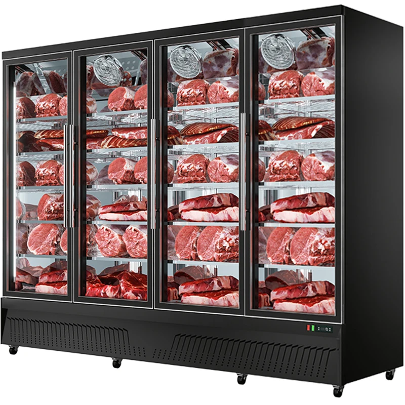 LD2500D коммерческий 2000L дисплей кулер 4 двери для магазинов холодных напитков