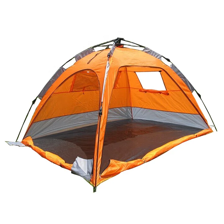 
 Солнцезащитный шатер-портативный солнцезащитный шатер для пляжа с сумкой для переноски, стойкой, 6 карманов для песка, Пляжная палатка с защитой от ультрафиолета  