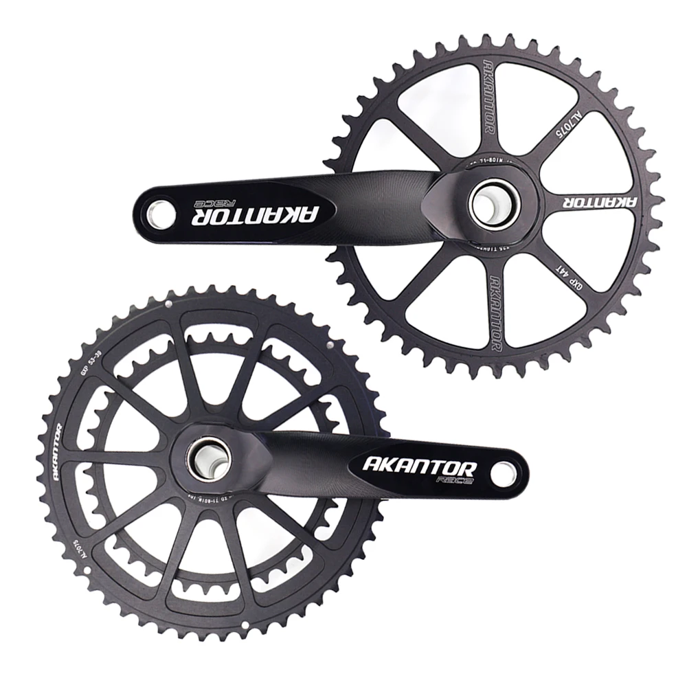 Road bike crankset AKANTOR bicycle crank & chainwheel 170mm 40T-50T chainwheel bicycle parts cycle crank