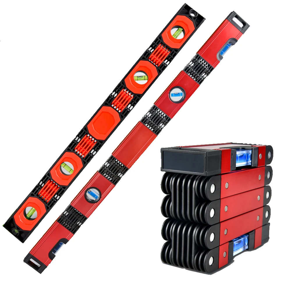 Wholesale Portable Aluminum Magnetic Spirit Level 5 Sides Folding Spirit Level