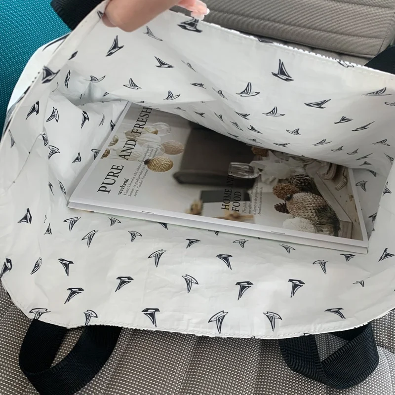 Wholesale Hot Sale shoulder bags and handle design Hawaiian Beach Bag washable and waterproof Eco-Fashion