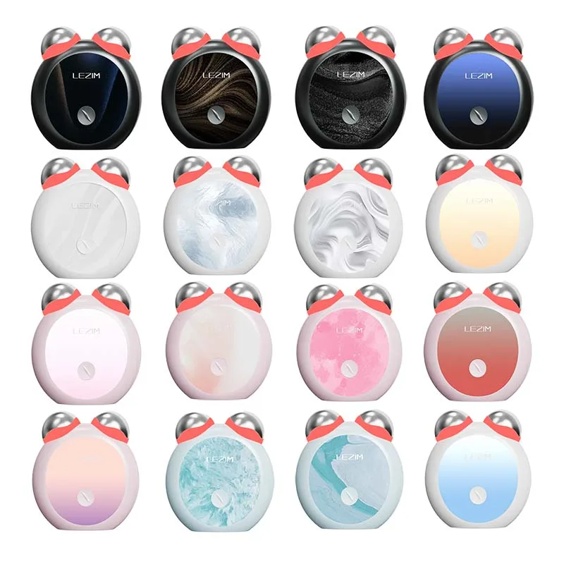 Custom logo 3d ems v face facial lifting massage electric roller vibration body massager beauty device
