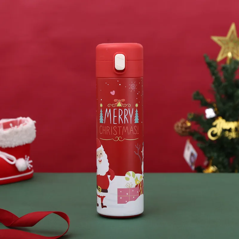 New design vacuum thermos flask water bottle Stainless steel Thermoses Christmas gift couple gift cup