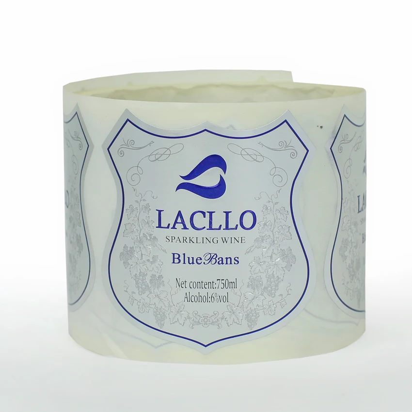 Free sample Custom Self Adhesive Labels Roll Private wine label Printing