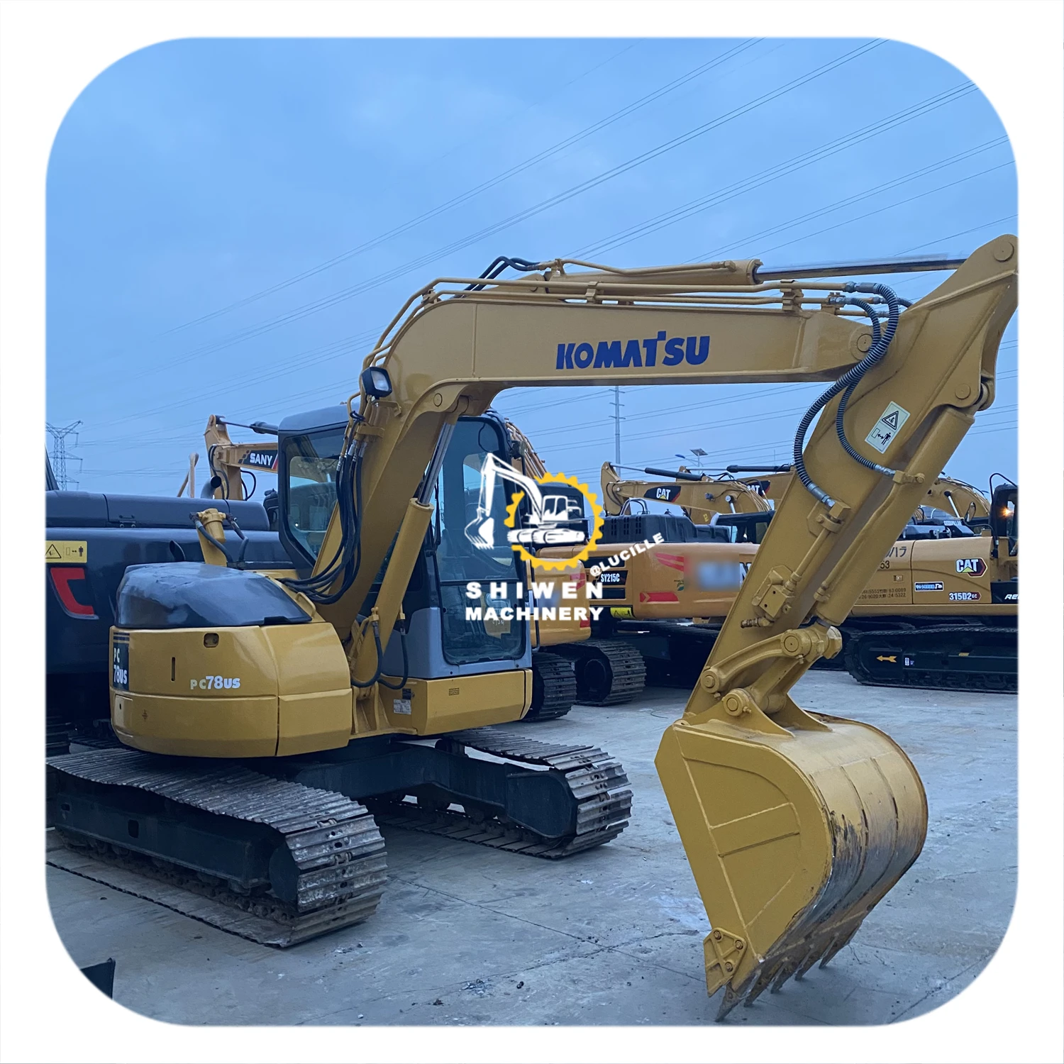 Used Komatsu PC78us Crawler Excavator brilliant mini Komatsu PC70 PC78us PC130 PC138us earthmoving digger