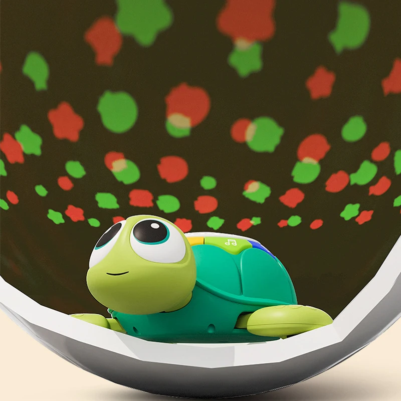 Konig Kids Cure Crawling Soothes Projected Turtles Plastic Toys For Kids Children Baby Toys 1-3 Years