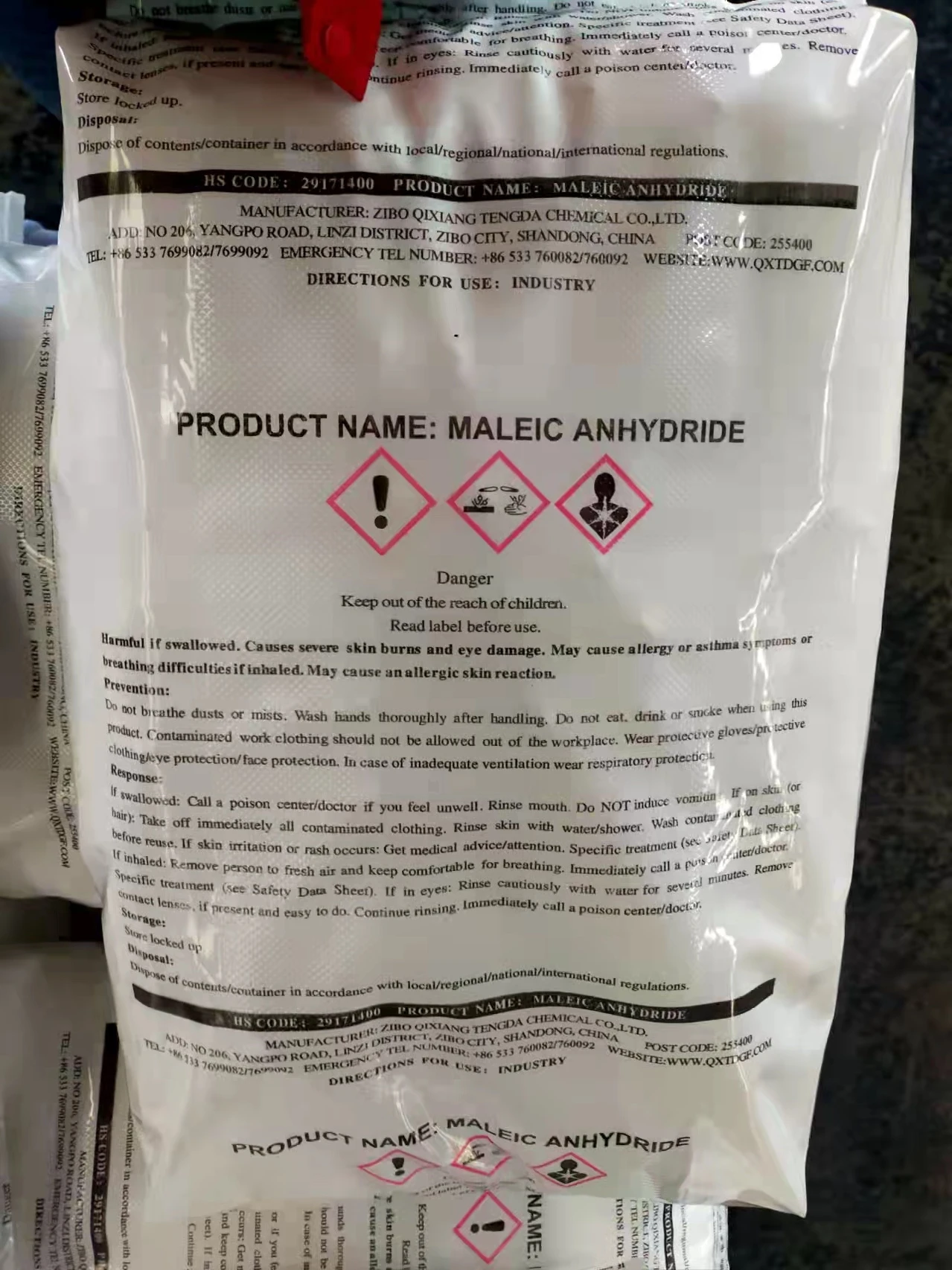 Maleic anhydride for Plastic Industry