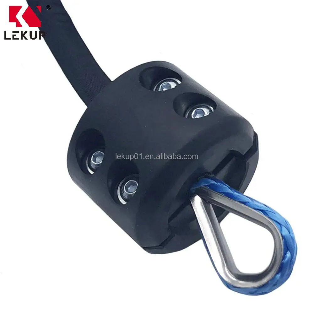 Winch Mount Stop Rope Line Cable Saver Universal Black Rubber Winch Cable Hook Stopper Protects Towing Hook Winch Stopper