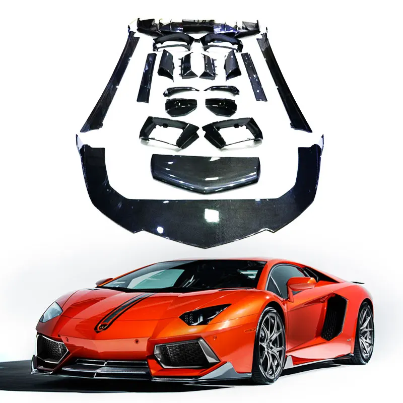 DMC style car dry carbon body kit auto body parts accessories diffuser spoilers for Lamborghini LP700 Aventador 2011-2016Y