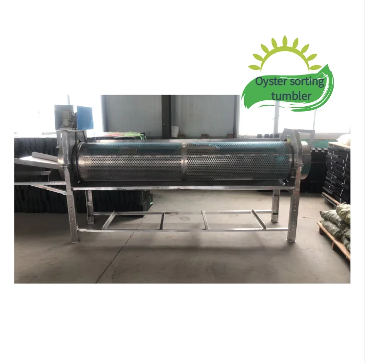 Aquaculture oyster farming oyster sorting tumblers with aluminum material