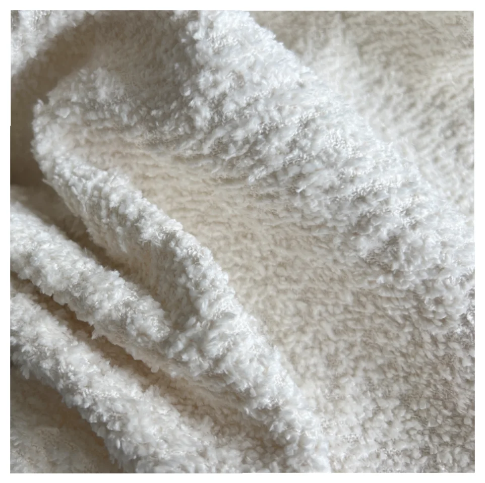 2023 new design fabric for sofa Home Textile Teddy Velvet Bounce Fabric wool upholstery sofa fabric