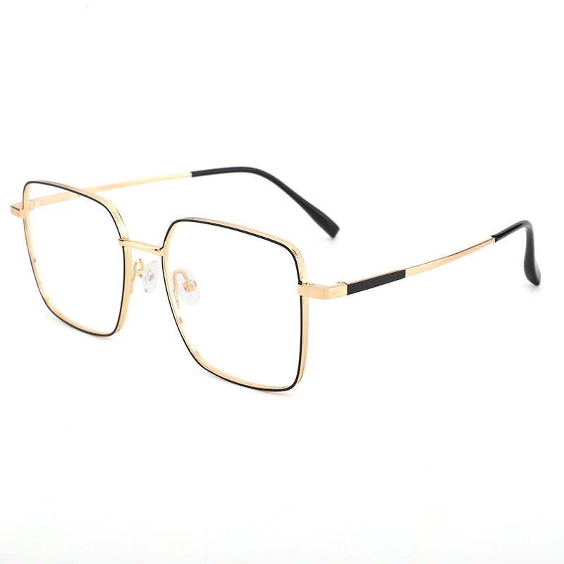High quality square full frame pure titanium eyeglasses frames ultralight hand made blue light blocking glasses