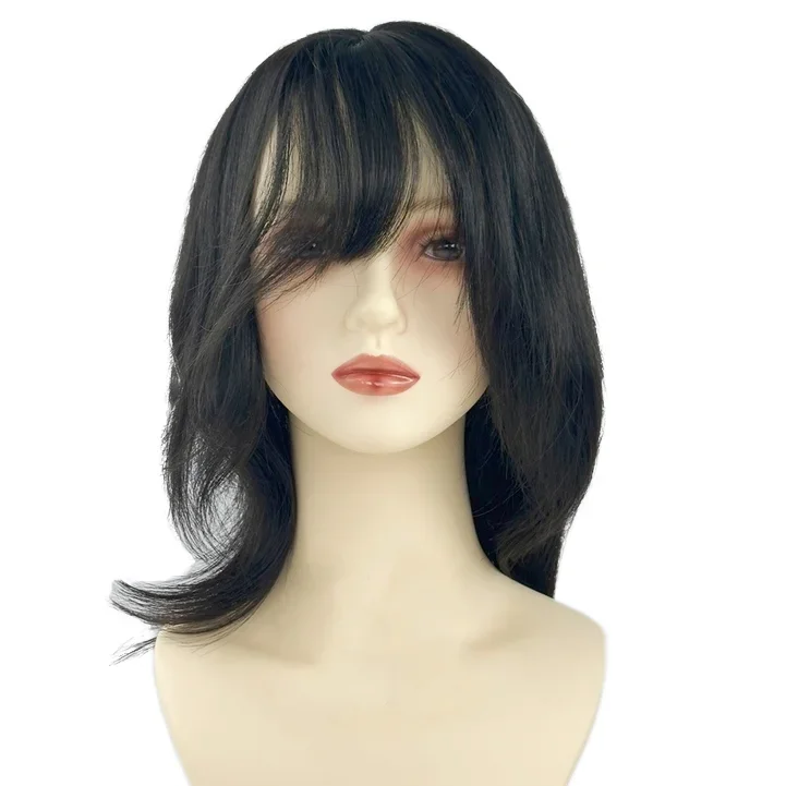 Ready To Ship Products Machine Made Bone Straight Hair Wigs Natural and Realistic Straight Textured Wig Silk Base Wigs For Women