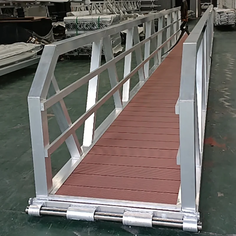 Marine Gangway Ladder High Quality Aluminium Frame Jetty Gangway With Ramp