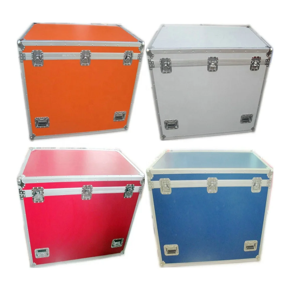 Aluminum Flight Case For Fair Production Display And Transport With Wheels And Butterfly Locs