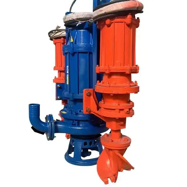 Submersible agitator type sand pump Dredge pump Gravel Sewage mud Slurry pump