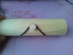 Gift Wine Bottle Tube Birch Veneer Soft Bark Cylindrical Wooden Cylinder Packaging Box