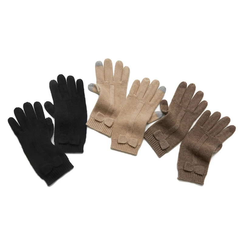 Зимние перчатки из натурального монгольского кашемира